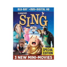 Sing: 3 New Mini Movies Special Edition Blu-Ray Combo Pack (Blu-Ray/DVD/Digital HD)