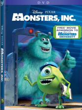 Monsters Inc. DVD (With Free Monsters U Admission Included)
