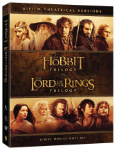The Hobbit Trilogy and the Lord of the Rings Trilogy Theatrical Versions 6 Disc DVD