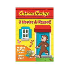 Curious George 3 Movies DVD and Playset