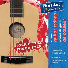 First Act Discovery Guitar Strings - Rockin' Red