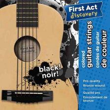First Act Discovery Guitar Strings - Black