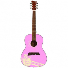 First Act 36 Inch Designer Acoustic Guitar - Pink Rose