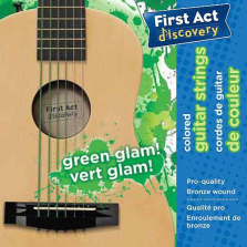 First Act Discovery Guitar Strings - Green Glam