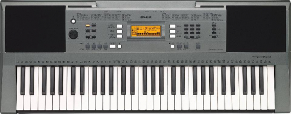 Yamaha 61 Key Portable Keyboard and Adapter - Black