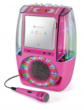 The Singing Machine AGUA Dancing Water Fountain Karaoke System - Pink