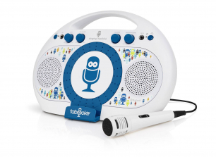 The Singing Machine Tabeoke Karaoke System with Resting Cradle - White