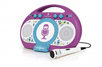 The Singing Machine Tabeoke Karaoke System with Resting Cradle - Purple