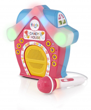 The Singing Machine Kids Candy House Karaoke System - Pink and Blue