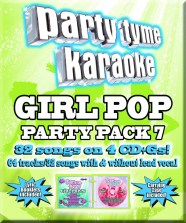Party Tyme Karaoke: Girl Pop Party Pack 7 4 Disc CD (CD+G)