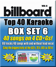 Party Tyme Karaoke: Billboard Top 40 Karaoke Box Set Volume 6 4 Disc CD (4 CD+G)