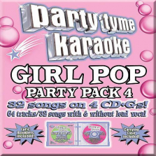 Party Tyme Karaoke - Girl Pop Party Pack 4 CD