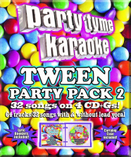 Party Tyme Karaoke Tween Party Pack 2 4 CDs