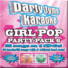 Party Tyme Karaoke: Girl Pop Party Pack 6 CD + G's