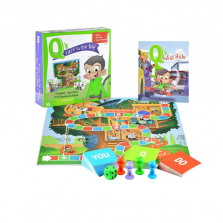 Q's Race to the Top Board Game with Book