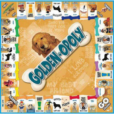 Golden Retriever-opoly Board Game