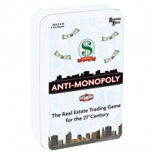 Anti-Monopoly Game Travel Tin