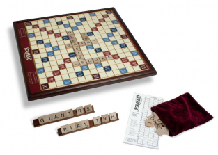 Winning Solutions Giant Scrabble Game Deluxe Wood Edition