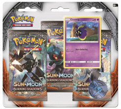 Pokemon Sun & Moon Burning Shadows Cosmog Purple Trading Card Game - 3 Pack