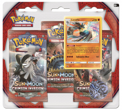 Pokemon Sun & Moon Crimson Invasion Lucario Trading Card Game - 3-Pack