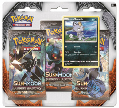 Pokemon Sun & Moon Burning Shadows Meowth Trading Card Game - 3 Pack