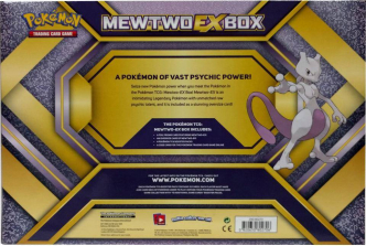 Pokemon Mewtwo-EX Box Gift Bundle Trading Card Game with 10.5 inch Stuffed Mewtwo