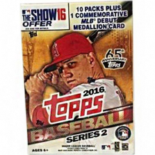 Topps 2016 Series 2 MLB Value Box - 10 Pack
