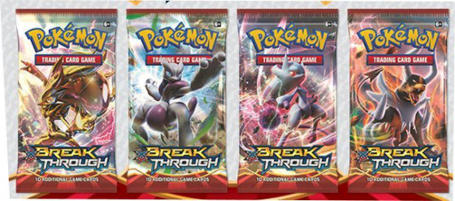 Pokemon XY8 Breakthrough 5 Pack Blister Trading Card Game