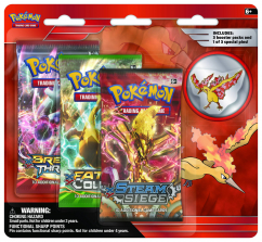 Pokemon Legendary Birds Moltres Collector's Pin - 3 Pack