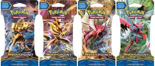 Pokemon XY9 Breakpoint 5 Pack Blister Bundle Trading Card Game