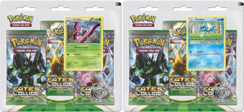 Pokemon XY10 Fates Collide 3 Pack Blister Trading Card Game