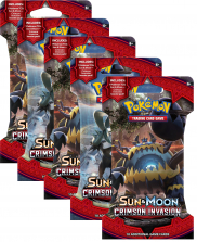 Pokemon Sun & Moon Crimson Invasion 5-Pack Bundle Trading Cards