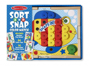 Melissa & Doug Sort and Snap Color Match Activity Board