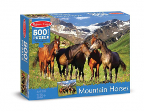Melissa & Doug Mountain Horses Cardboard Jigsaw Puzzle - 500 piece