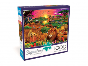 Buffalo Games Signature Collection African Evening Jigsaw Puzzle - 1000-piece