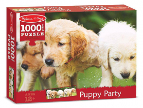 Melissa & Doug Puppy Party Cardboard Jigsaw Puzzle - 1000 piece