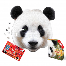 Madd Capp I Am Panda Head-Shaped Jigsaw Puzzle - 550-piece