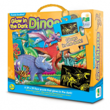 The Learning Journey Doubles Dino Glow-in-the-Dark Jigsaw Puzzle - 100-piece