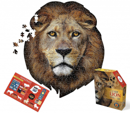 Madd Capp I Am Lion Head-Shaped Jigsaw Puzzle - 550-piece