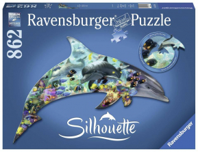 Ravensburger Shaped Jigsaw Puzzle 862-Piece - Dolphin