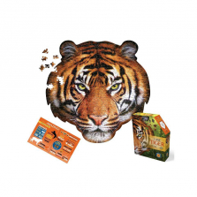 Madd Capp I Am Tiger Head-Shaped Jigsaw Puzzle - 550-piece