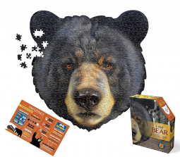 Madd Capp I Am Bear Head-Shaped Jigsaw Puzzle - 550-piece