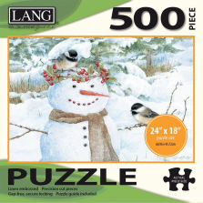 Lang Chickadee Snowman Jigsaw Puzzle - 500-Piece