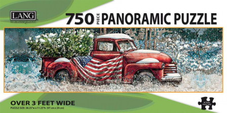 Lang Panoramic Flag Truck Jigsaw Puzzle - 750-Piece