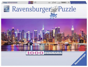 Ravensburger Manhattan Lights Jigsaw Puzzle 1000-Piece - Panorama