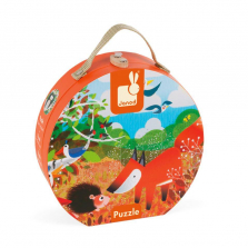 Janod Hat Box Jigsaw Puzzle - Forest