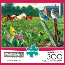 Buffalo Games 300 Large Piece Puzzle - Country Meadow