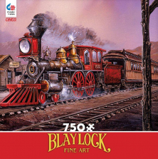 Ceaco Blaylock Jigsaw Puzzle 750-Piece - Rolling Through Station Town
