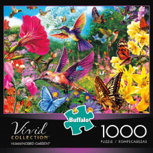 Buffalo Games Vivid Collection Hummingbird Garden Puzzle - 1000-piece