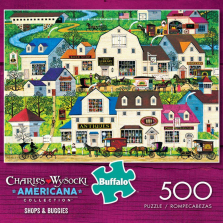 Buffalo Games Americana Jigsaw Puzzle 500-Piece - Shops and Buggies